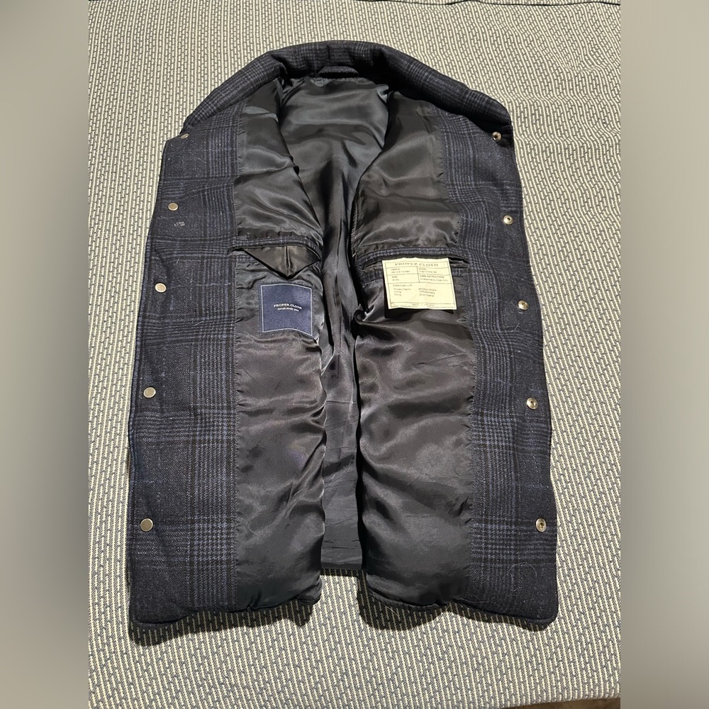 Proper Cloth Navy & Glen Plaid vest